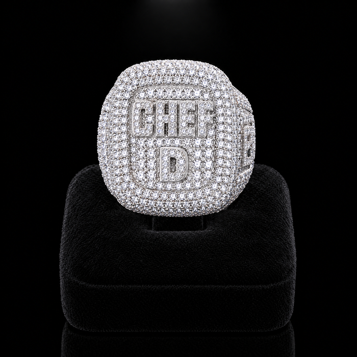 Bague prénom XXL moissanite