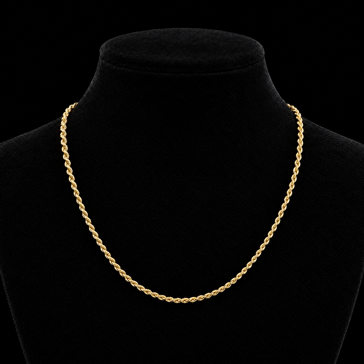 Chaîne corde fine Or 18K