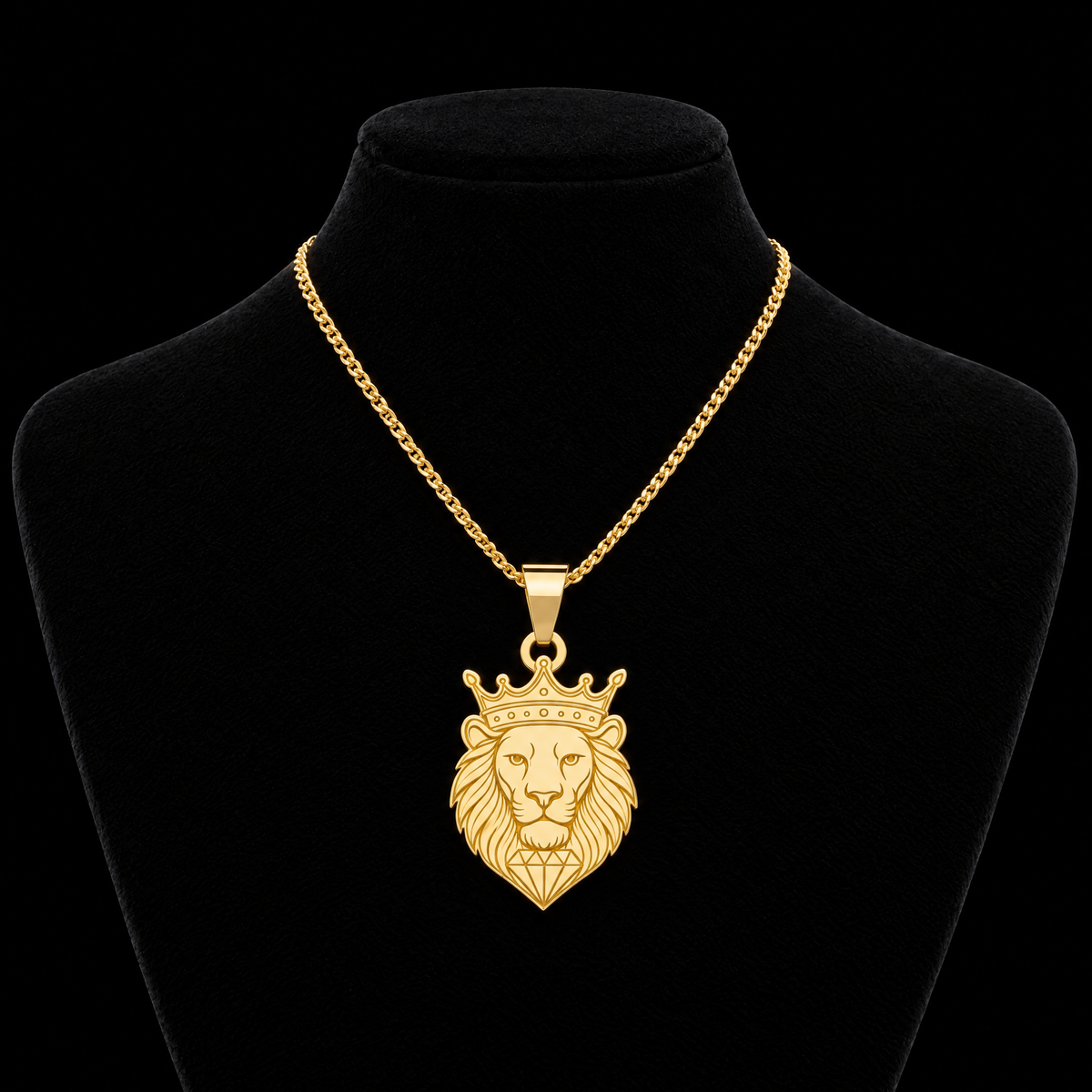 Pendentif King Lion Or 18K