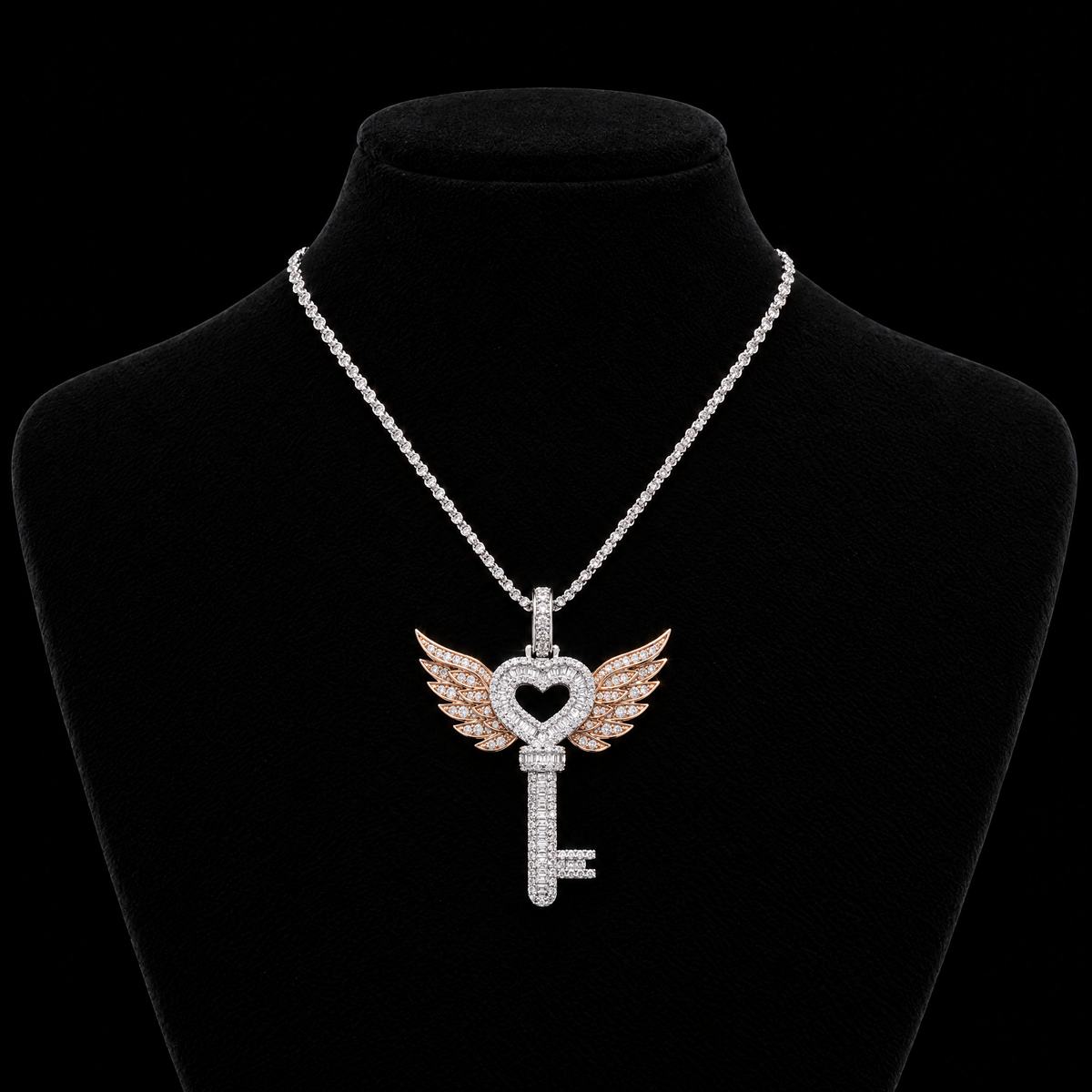 Pendentif Love Key Or 10K