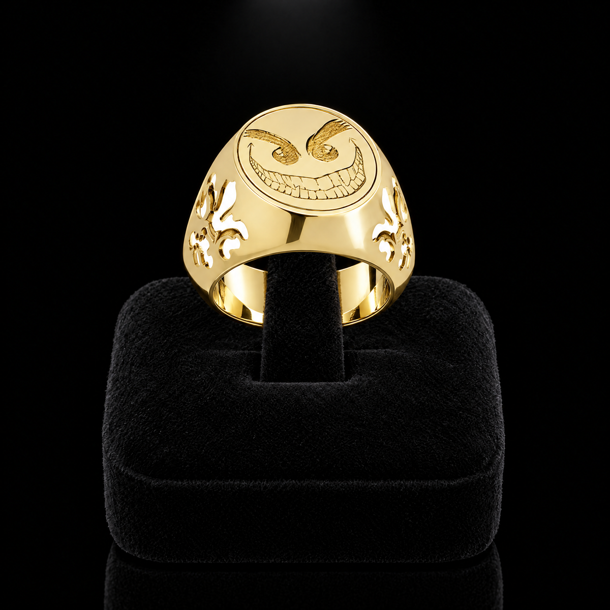Chevalière Smiley Or 18K