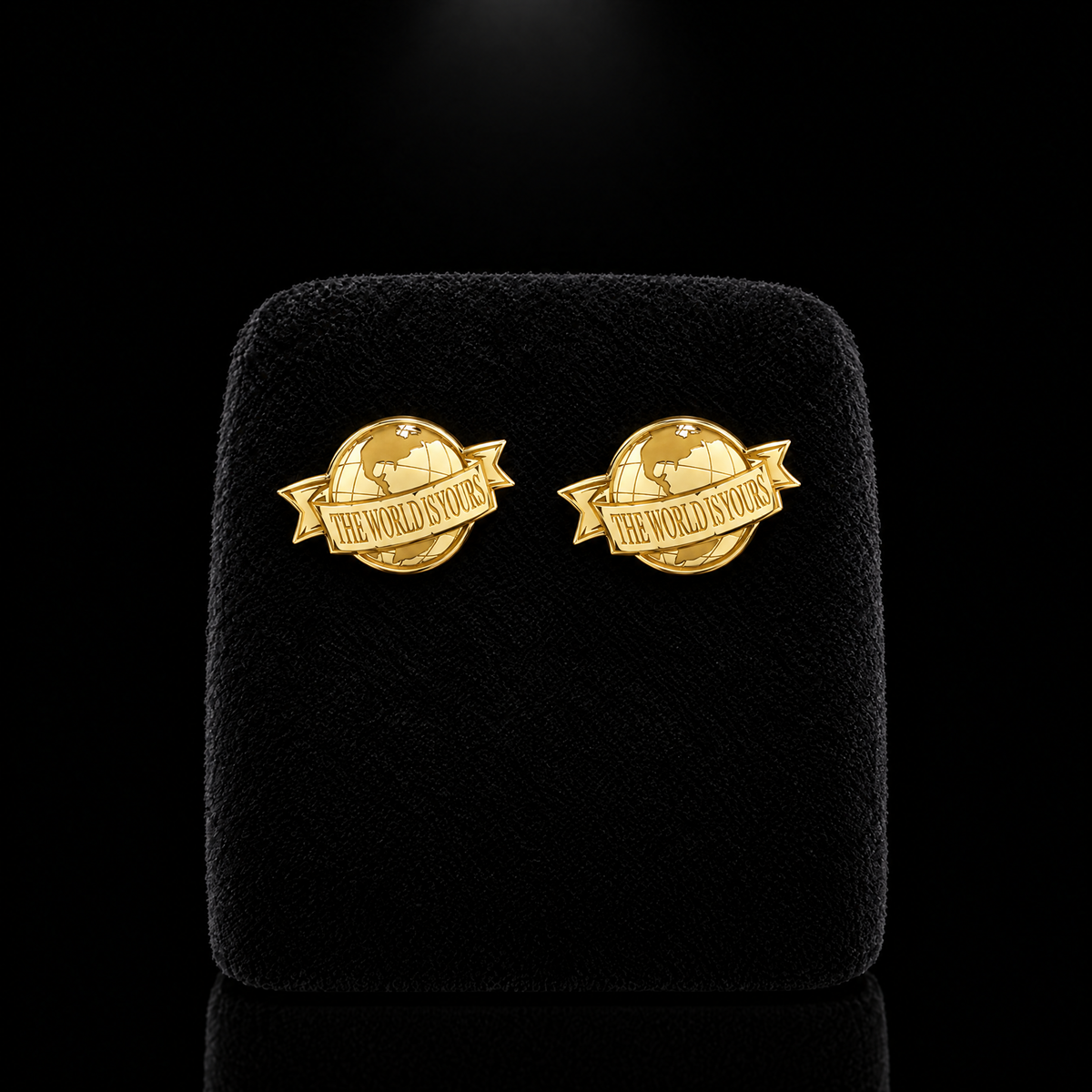 Boucles d'oreilles The World Is Yours Or 18K